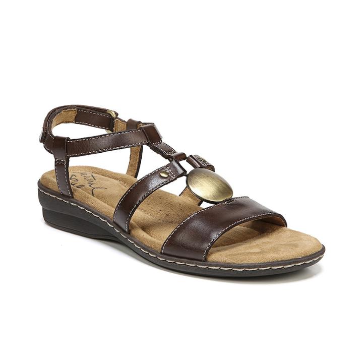 Naturalsoul By Naturalizer Brenda Women's Sandals, Size: Medium (10), Dark Brown