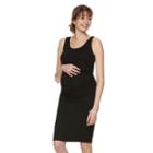 Maternity A:glow Ruched Tank Dress, Women's, Size: Xs-mat, Black