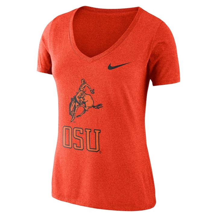 Women's Nike Oklahoma State Cowboys Vault Tee, Size: Xl, Orange