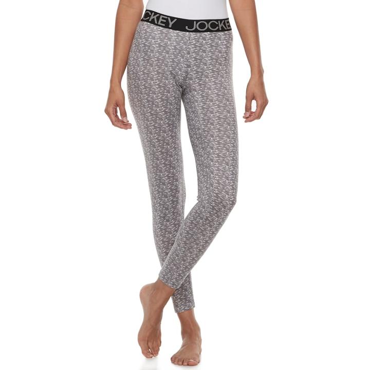 Women's Jockey Butter Knit Long Leggings, Size: Large, Grey