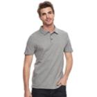 Men's Apt. 9&reg; Regular-fit Soft Touch Stretch Interlock Polo, Size: Large, Med Grey