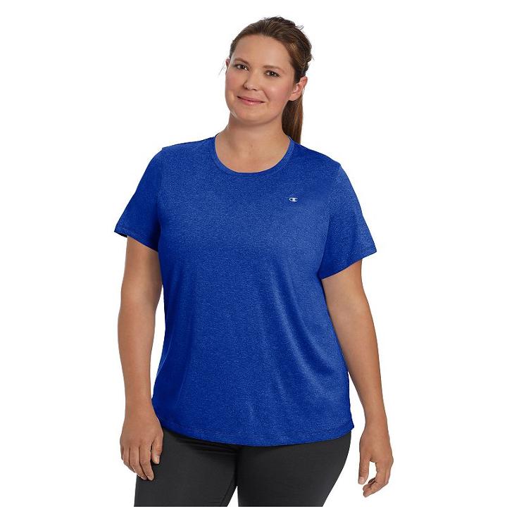 Women's Plus Size Champion Scoopneck Vapor Active Tee, Size: 2xl, Dark Blue