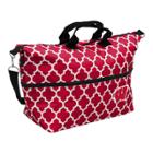 Logo Brand Wisconsin Badgers Quatrefoil Expandable Tote, Women's, Red