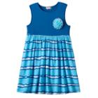 Girls 4-6x Design 365 Tie-dye Sleeveless Dress, Girl's, Size: 6, Blue Other