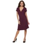 Women's Apt. 9&reg; A-line Wrap Dress, Size: Xl, Dark Red