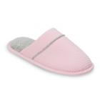 Dearfoams Women's Waffle Textured Knit Scuff Slippers, Size: Small, Dark Pink