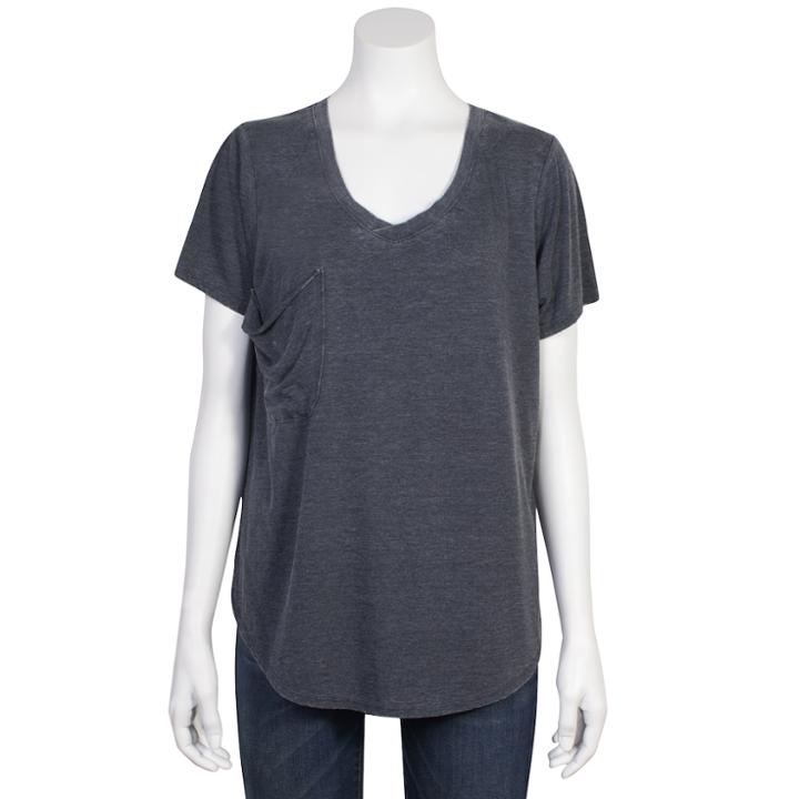 Juniors' Grayson Threads Relaxed Burnout Tee, Teens, Size: Medium, Black