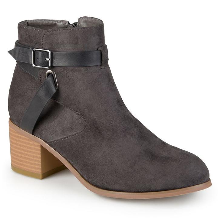 Journee Collection Mara Women's Ankle Boots, Girl's, Size: 8.5, Grey