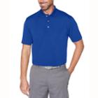 Men's Grand Slam Textured Polo, Size: Medium, Blue