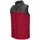 Men's Indiana Hoosiers Amplitude Puffer Vest, Size: Large, Dark Red