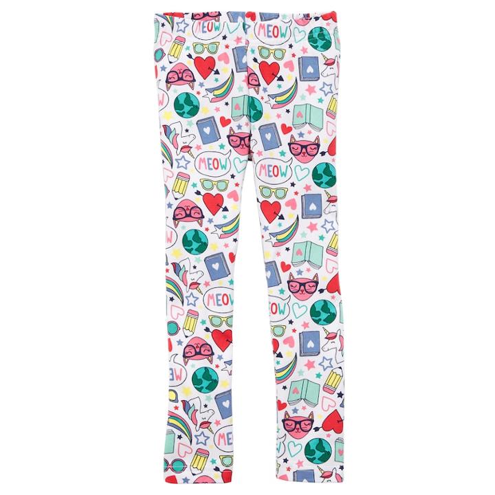 Baby Girl Carter's Reading Print Leggings, Size: 12 Months