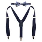 Boys Chaps 2-piece Plaid Suspenders & Bow Tie Set, Boy's, Brt Purple