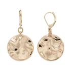 Dana Buchman Hammered Disc Drop Earrings, Women's, Gold