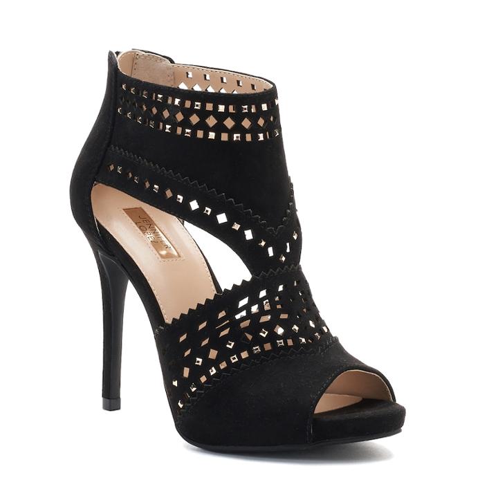 Jennifer Lopez Sweet Gum Women's Cutout High Heels, Size: 8, Black