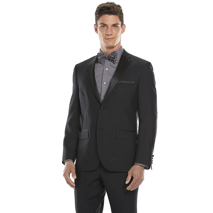 Men's Savile Row Modern-fit Black Tuxedo Jacket, Size: 38 - Regular