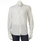 Men's Dockers&reg; No-wrinkle Patterned Button-down Shirt, Size: Xl, Med Blue