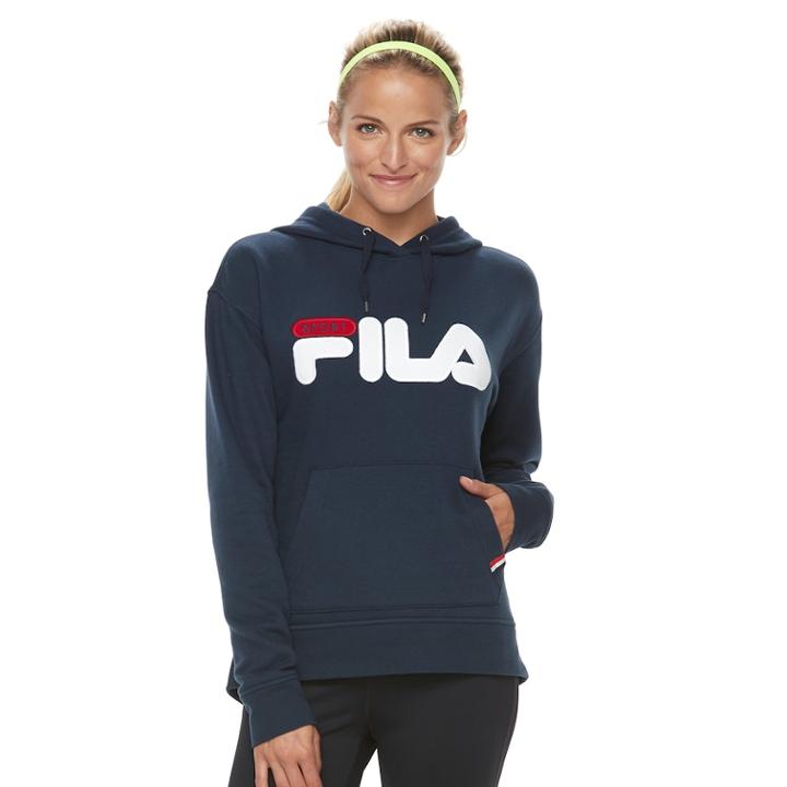 Women's Fila Sport&reg; Logo Graphic Hoodie, Size: Xs, Blue (navy)