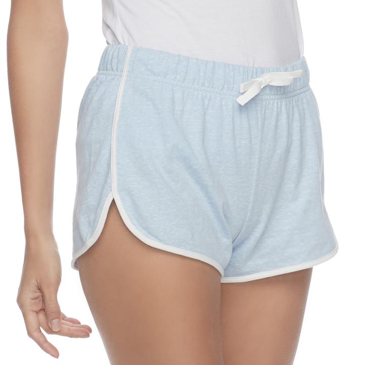 Juniors' So&reg; Slubbed Dolphin-hem Shorts, Size: Xs, Light Blue