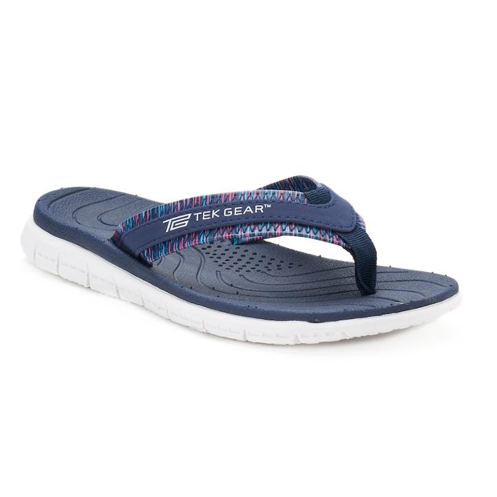 Women's Tek Gear&reg; Spacedye Molded Sport Sandals, Size: Large, Blue (navy)
