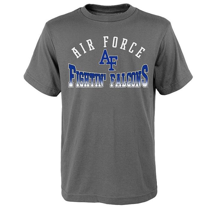 Boys 8-20 Air Force Falcons Fade Tee, Boy's, Size: S(8), Grey (charcoal)