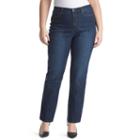 Plus Size Gloria Vanderbilt Amanda Classic Tapered Jeans, Women's, Size: 18 - Regular, Med Blue