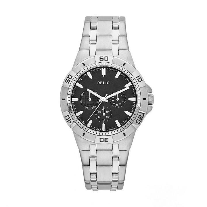 Relic Men's Garrett Stainless Steel Watch, Size: Large, Grey