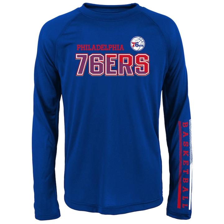 Boys 8-20 Philadelphia 76ers Armored Tee, Size: L 14-16, Blue