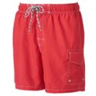 Men's Sonoma Goods For Life&trade; Microfiber Swim Trunks, Size: Small, Med Red