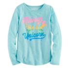 Girls 4-10 Jumping Beans&reg; Unicorn Tee, Size: 8, Turquoise/blue (turq/aqua)