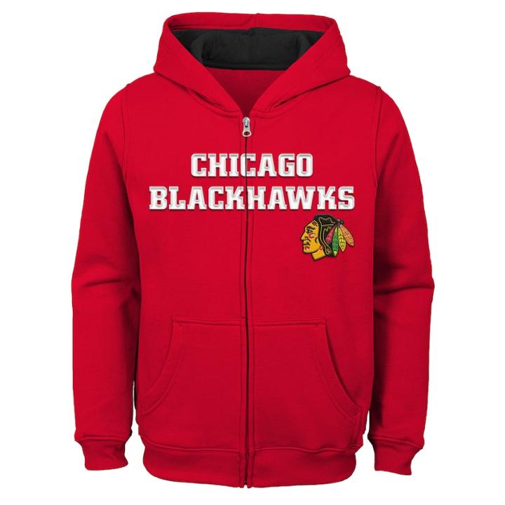 Boys 8-20 Chicago Blackhawks Stated Hoodie, Size: L 14-16, Red