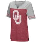 Women's Campus Heritage Oklahoma Sooners On The Break Tee, Size: Small, Dark Red