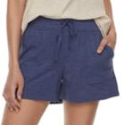 Women's Sonoma Goods For Life&trade; French Terry Beach Shorts, Size: Large, Dark Blue