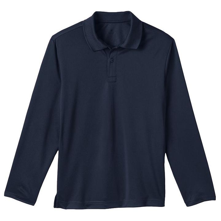 Boys 8-20 Chaps School Uniform Performance Polo, Boy's, Size: 18-20, Blue (navy)