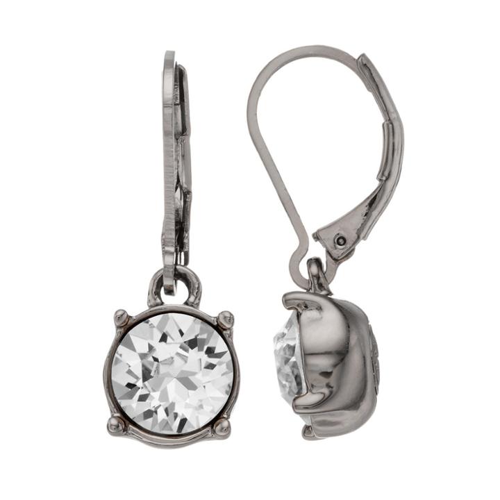 Dana Buchman Round Drop Earrings, Women's, Black