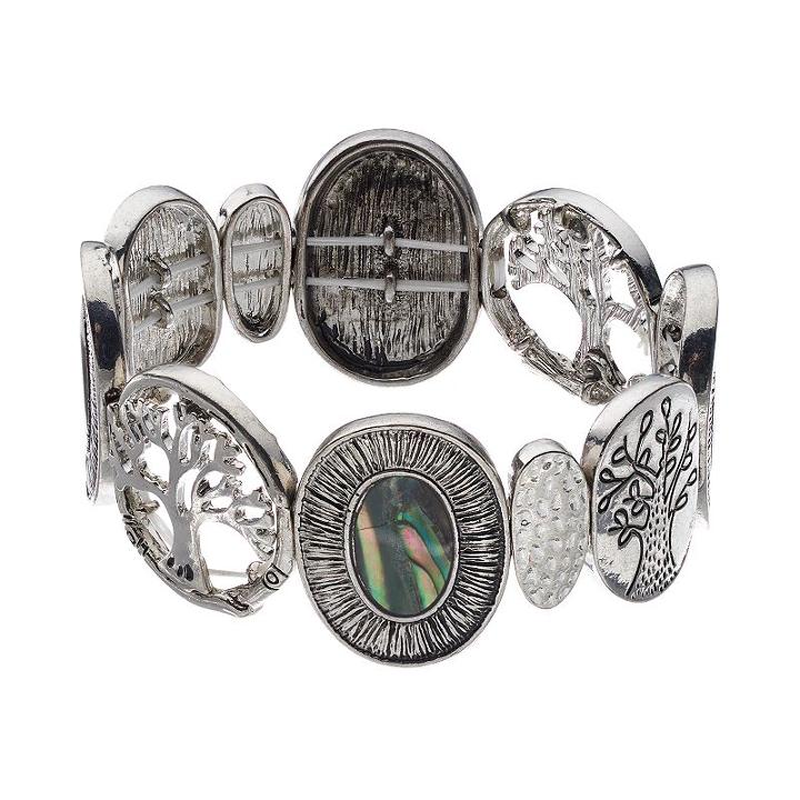 Believe In Tree Of Life Stretch Bracelet, Women's, Multicolor