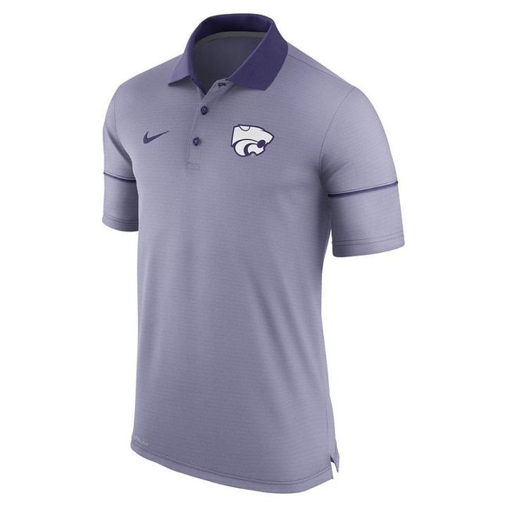 Men's Nike Kansas State Wildcats Champ Drive Dri-fit Polo, Size: Small, Purple
