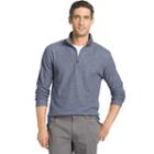 Men's Izod Heathered Quarter-zip Fleece, Size: Xl, Blue Other