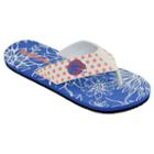 Women's College Edition Boise State Broncos Floral Polka-dot Flip-flops, Size: Xl, White
