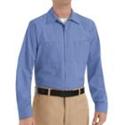 Red Kap, Big & Tall Classic-fit Industrial Button-down Work Shirt, Men's, Size: 3xl Tall, Blue