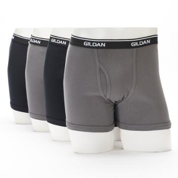Men's Gildan 4-pack Platinum Cool Spire Boxer Briefs, Size: Large, Black