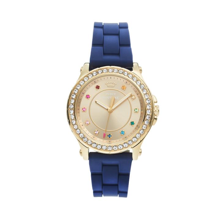 Juicy Couture Women's Pedigree Crystal Watch, Size: Medium, Navy