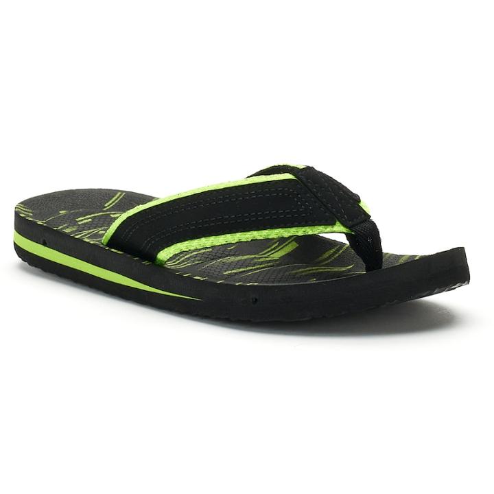 Boys 4-20 Tek Gear&reg; Ombre Flip-flops, Size: 5/6, Med Green