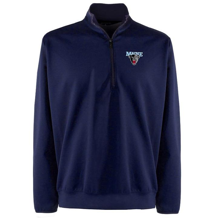 Men's Maine Black Bears 1/4-zip Leader Pullover, Size: Xxl, Blue