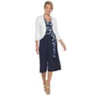 Women's Nina Leonard Ruffle Edge Bolero Cardigan, Size: Xl, White