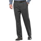 Big & Tall Croft & Barrow&reg; Classic-fit Easy-care Stretch Pleated Pants, Men's, Size: 50x32, Light Grey