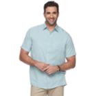 Big & Tall Croft & Barrow&reg; Regular-fit Soft Touch Microfiber Button-down Shirt, Men's, Size: Xl Tall, Brt Blue