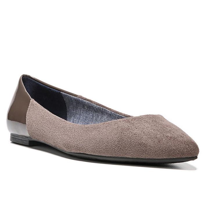 Dr. Scholl's Sidney Women's Ballet Flats, Size: Medium (9.5), Dark Grey