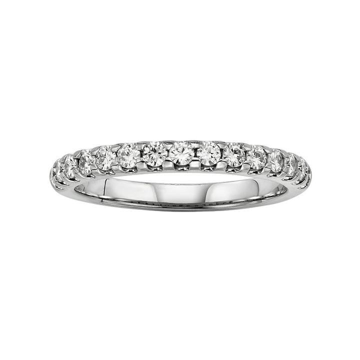 Forever Brilliant 14k White Gold 2/3-ct. T.w. Lab-created Moissanite Ring, Women's, Size: 9