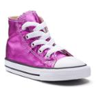 Converse, Toddler Chuck Taylor All Star Metallic High-top Sneakers, Girl's, Size: 6 T, Brt Purple