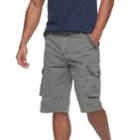 Men's Rawx Regular-fit Belted Cargo Shorts, Size: 34, Med Purple